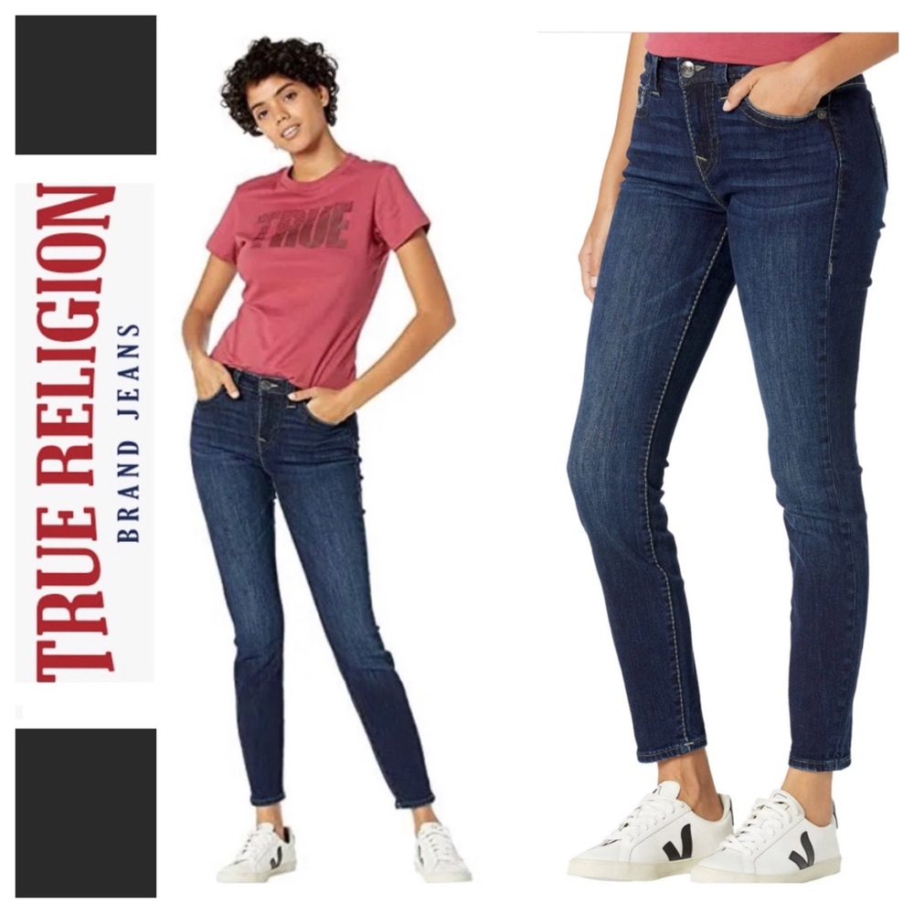 True Religion Jennie Mid-Rise Curvy T Jeans